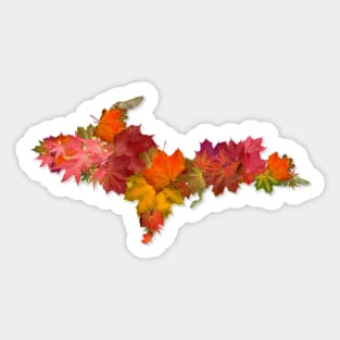 Upper Peninsula Maple Leaves Sticker